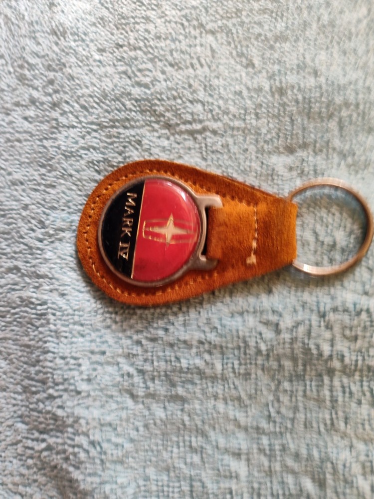 Lincoln Mark IV Suede Leather Keychain Ring