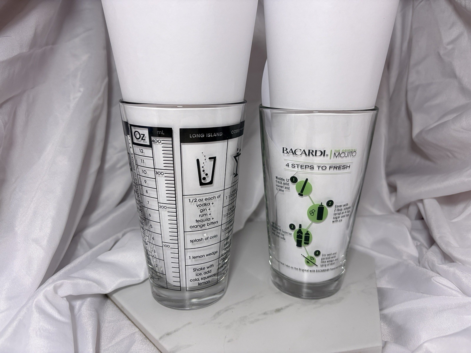 16oz. Bar RECIPE COCKTAIL MIXING & STIRRING GLASS (2 Glasses)