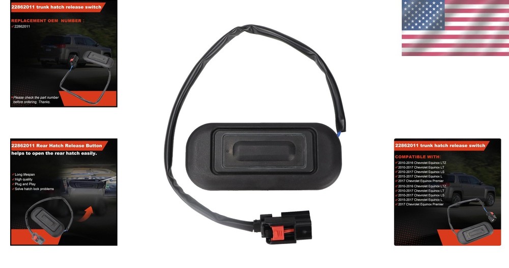 Trunk Hatch Release Switch Compatible with Terrain Equinox 2010-2017 Replace Rea
