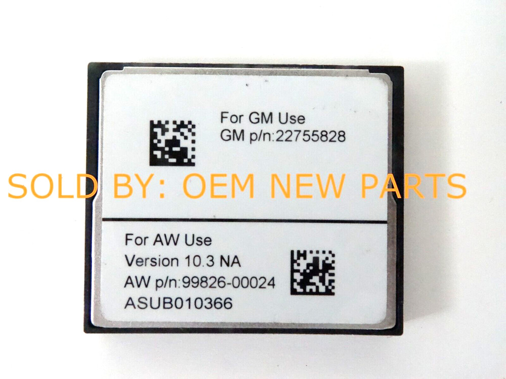 2011 2012 2013 Cadillac Escalade ESV EXT Navigation CF Card DATA U.S Canada Map