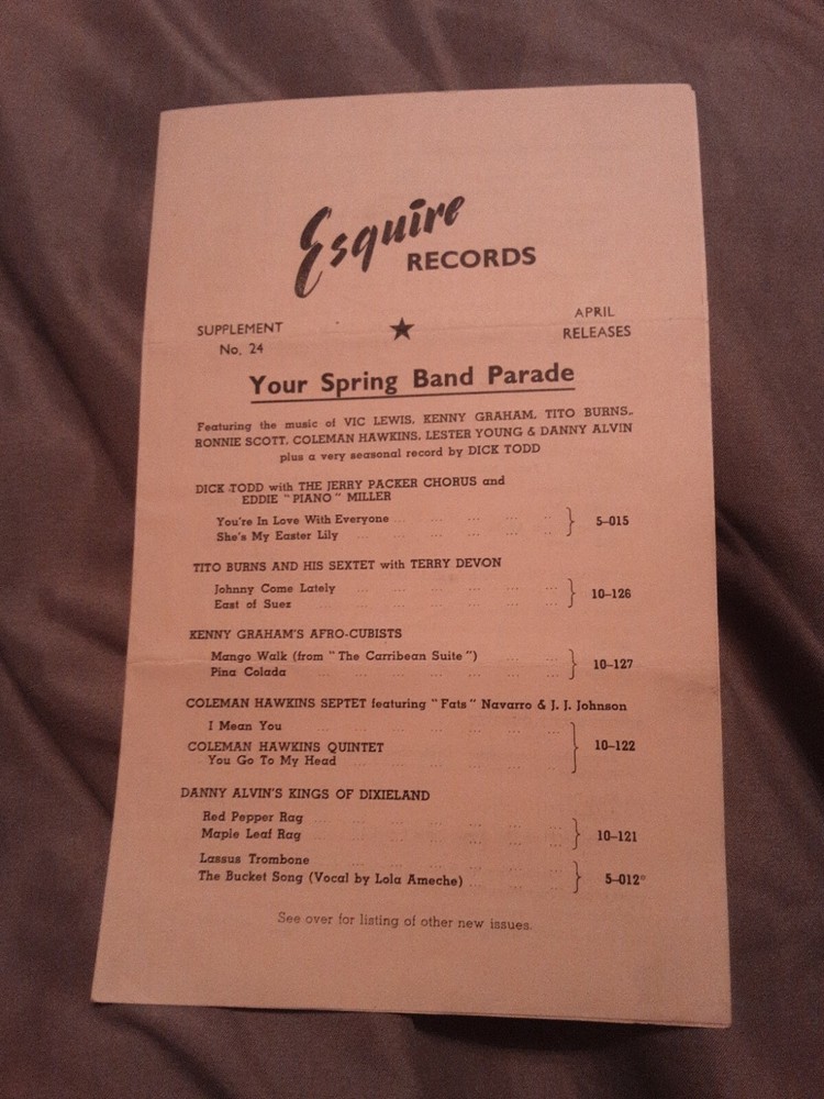 Esquire Records Supplement #24