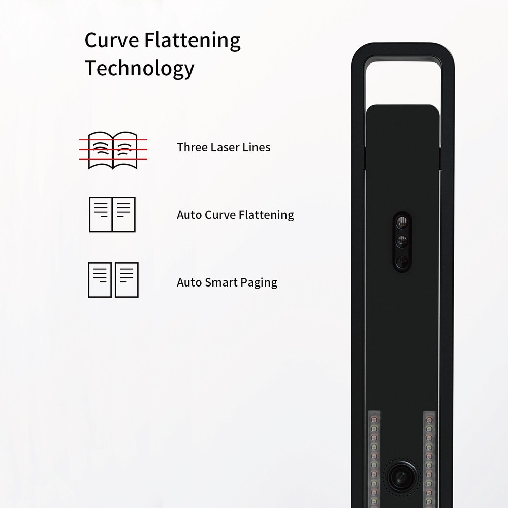 CZUR Aura Pro Portable Foldable Smart OCR Book Document Scanner Lamp for Win Mac