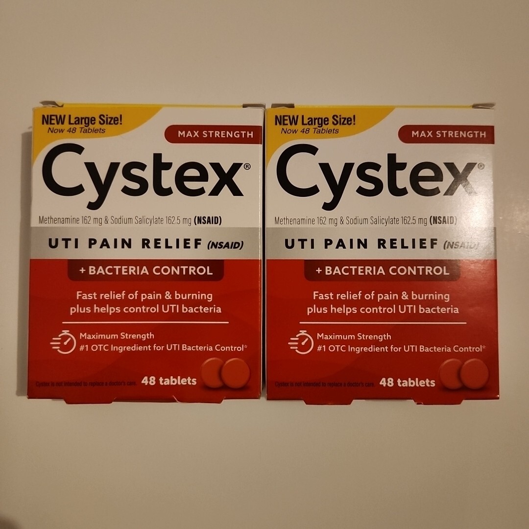 Cystex UTI Pain Relief Maximum Str Relieves Pain Urgency Urinating X2 Exp 2024+