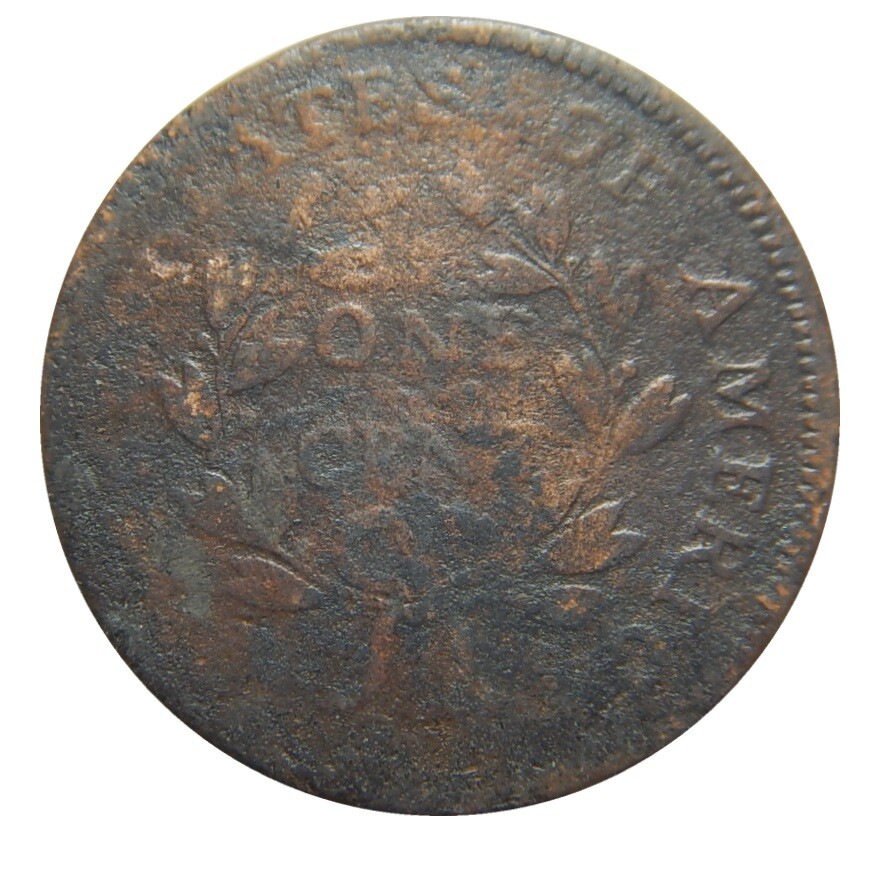 Large cent/penny 1797 Sheldon 143 stemless reverse rarity 5