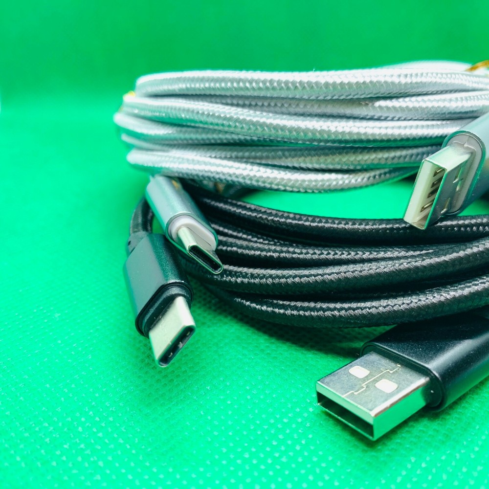 LOT Braided USB C Type-C Fast Charging Data SYNC Charger Cable 1/3/6/10FT LONG