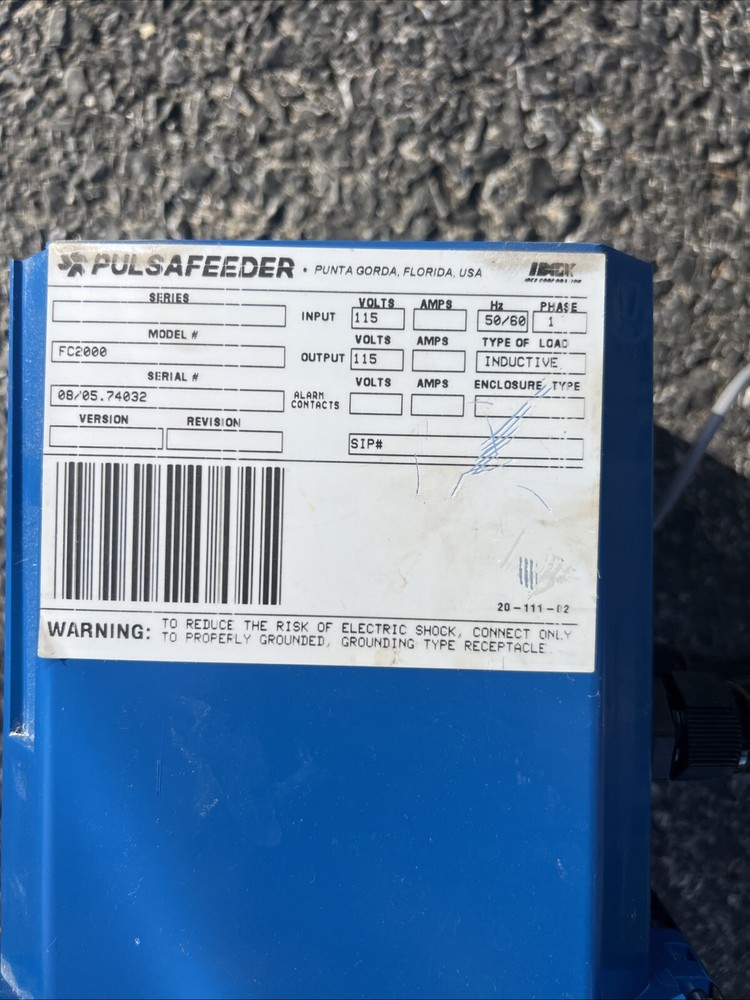 pulsafeeder FC2000 flow controller