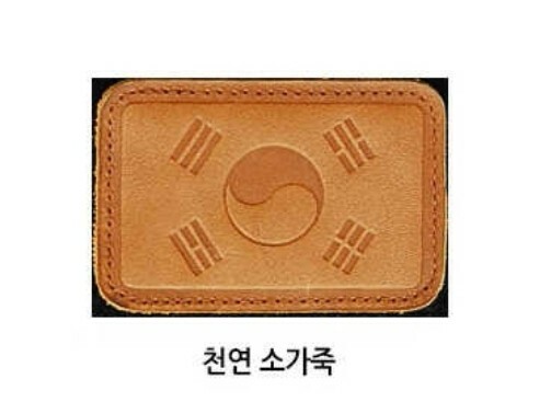 South Korean Flag Leather valcro Patch