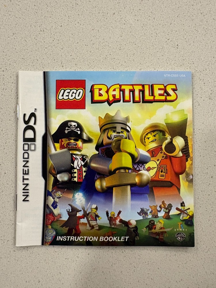 LEGO BATTLES - NINTENDO DS - INSTRUCTION MANUAL AUTHENTIC