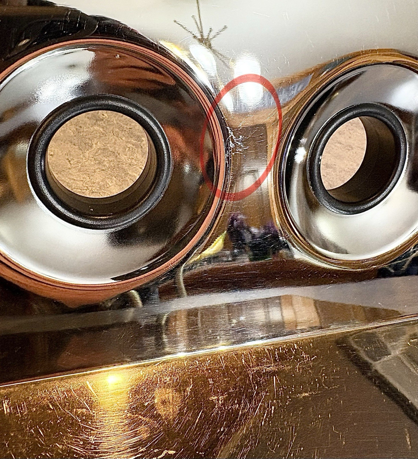 Vintage Mid Century 1960s 70s Geometric Free Floating Chrome Wine Rack Holder