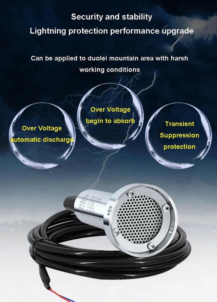 Pressure Sensor Anti-Blocking Sewage Tank Liquid Level Transmitter 4–20mA RS485