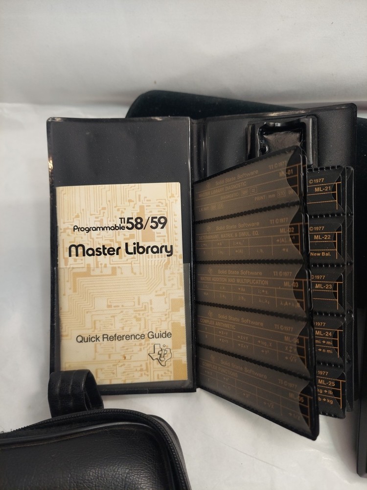 Vintage Texas Instruments TI-58 Programmable Calculator Master Library Module 1