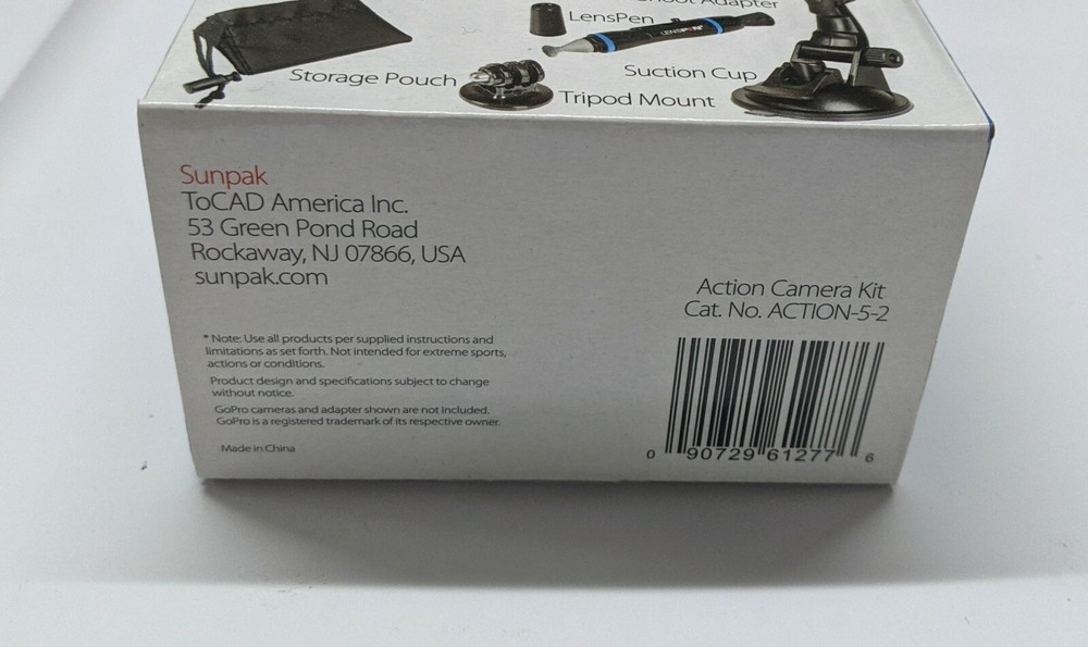 Sunpak GoPro Camera Accessory 6-Piece Kit (Camera Not Included)