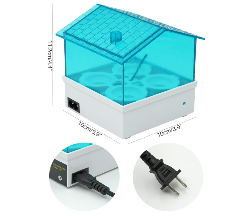 4 Egg Incubator Auto Humidity Control Digital Hatcher Duck Quail