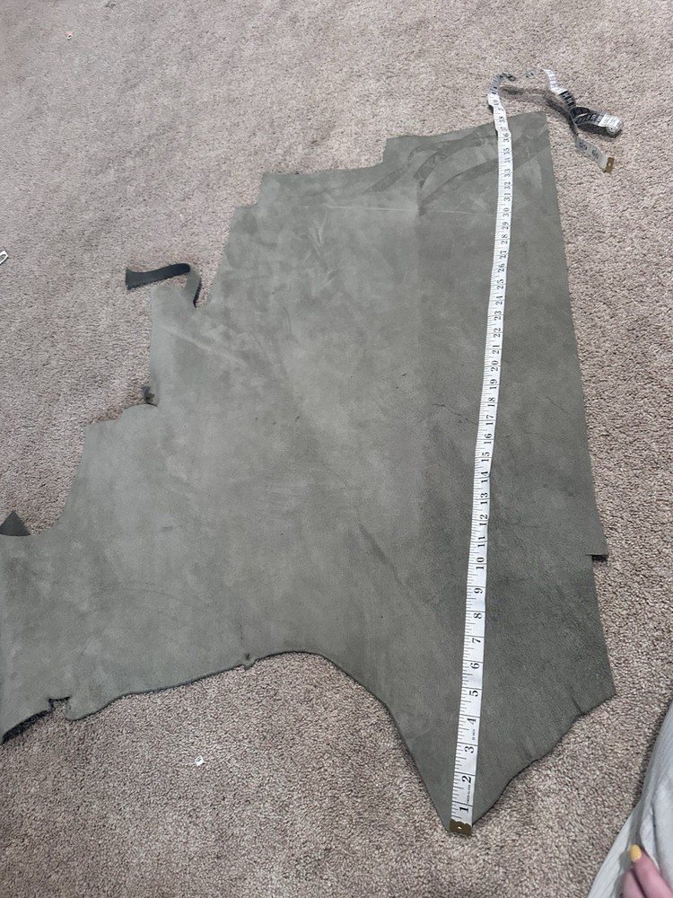 Gray Cowhide Leather Pelt For Crafting Making Leather Work