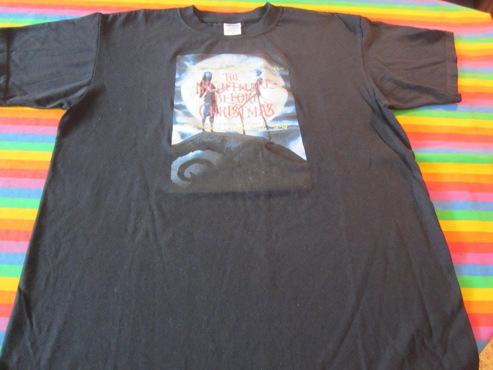 nightmare before chirstmas tee shirt large
