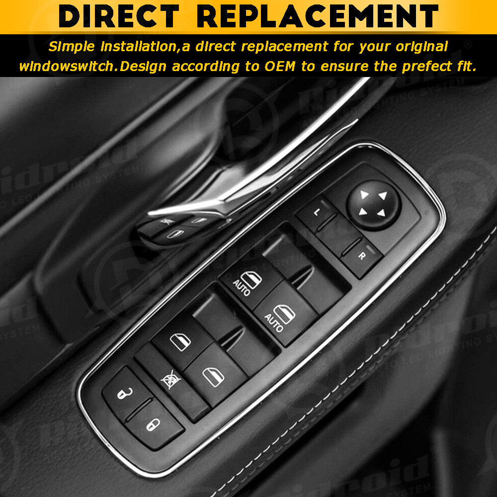 For 2011-2022 Dodge Charger Chrysler Ram 1500 Master Power Window Control Switch
