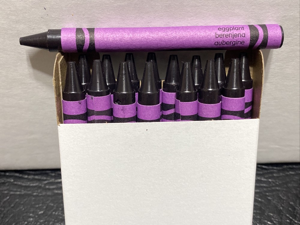 (16) Crayola Crayons (eggplant) BULK