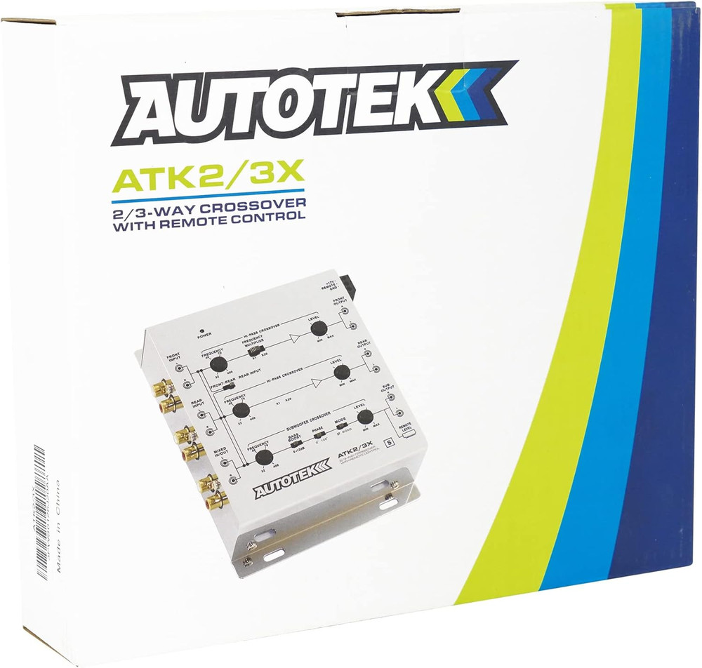 ATK2 3X Active Crossover Processor (Silver) – 8.5 Volts, 2-Way and 3-Way, Remote
