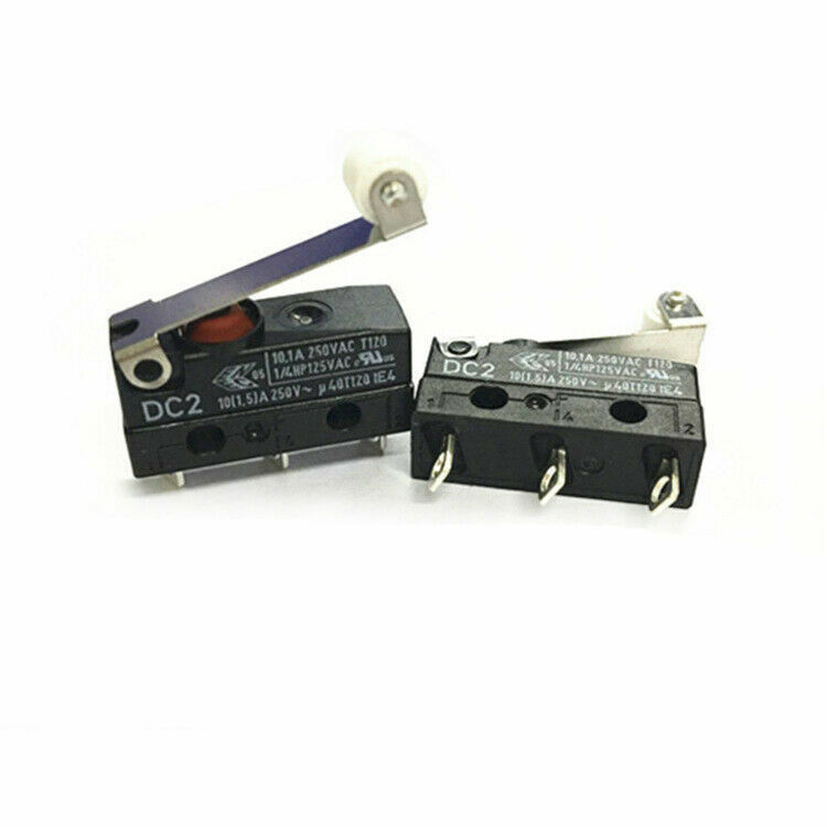 2pcs For Microswitch SPDT 10A 250V AC Solder IP67 DC2C-A1RB