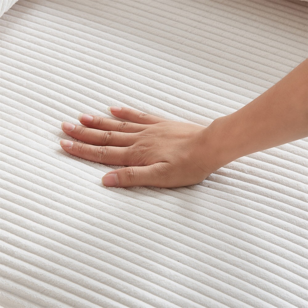 Convertible Sleeper Sofa Bed Loveseat Sofa with Pull-Out Bed & 2 Pillows