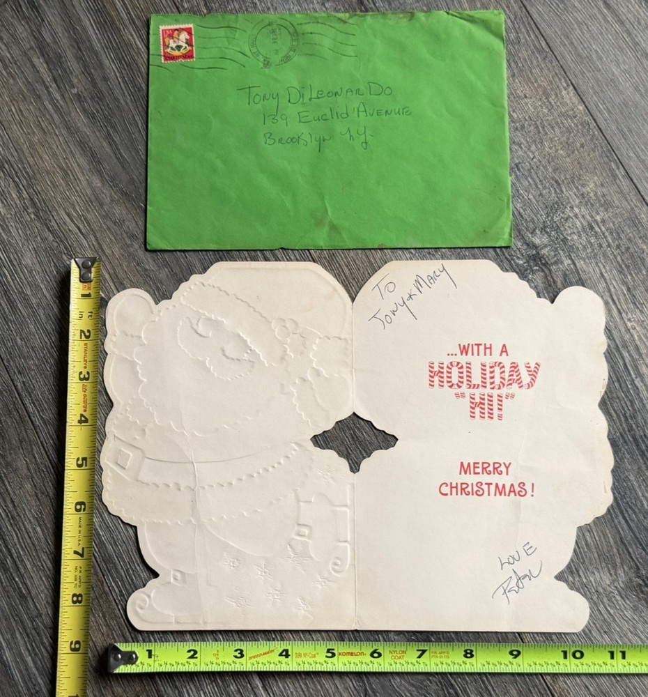 KISS Christmas Card PETER CRISS Signed 1979 Vintage Kiss Aucoin Memorabilia