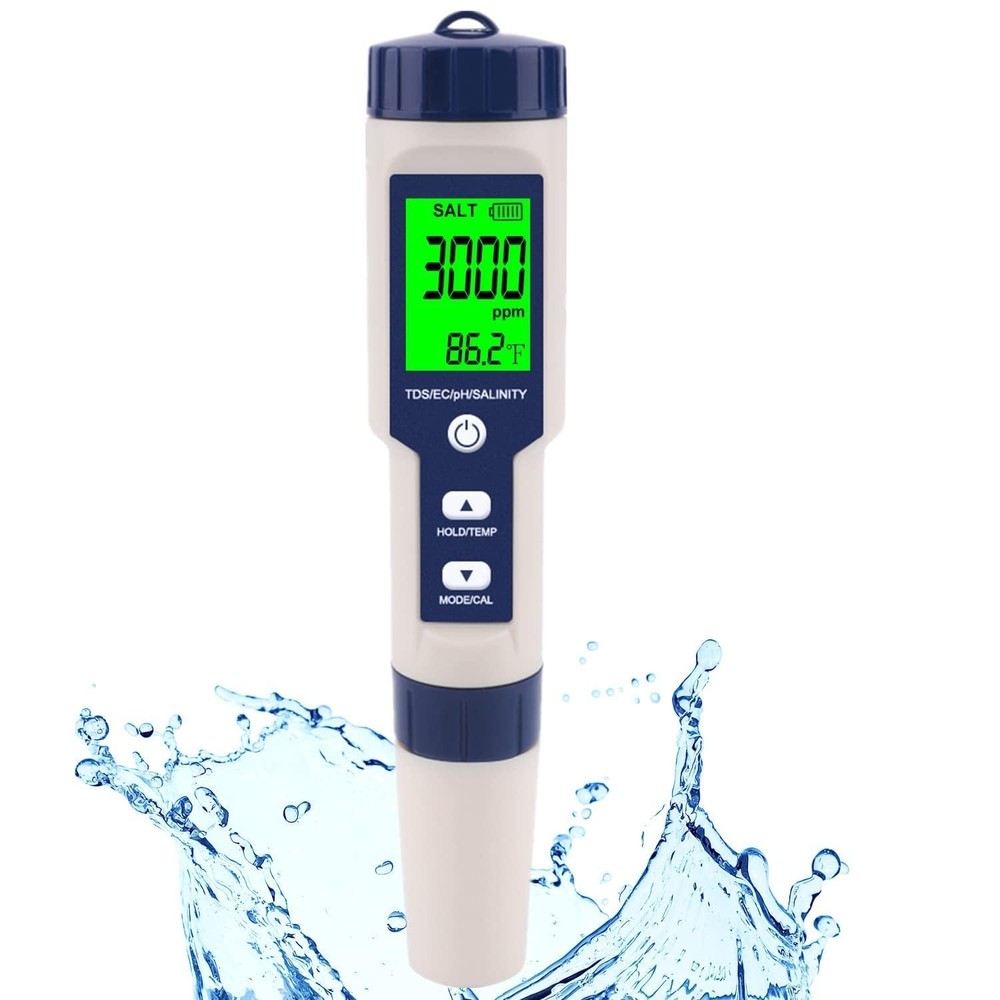 PH & Salinity Meter for Pool Saltwater & Aquariums