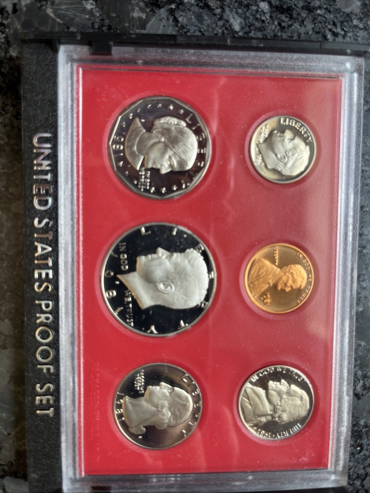 1981 S PROOF Set in Original Box US Mint (6 Coin Set)