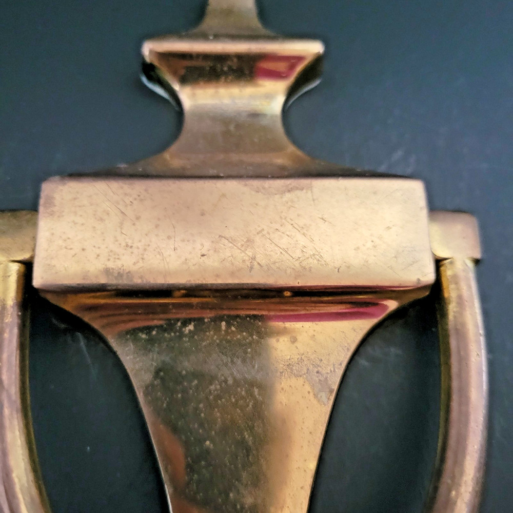Solid Brass Door Knocker – Classic Colonial Design – Vintage Hardware