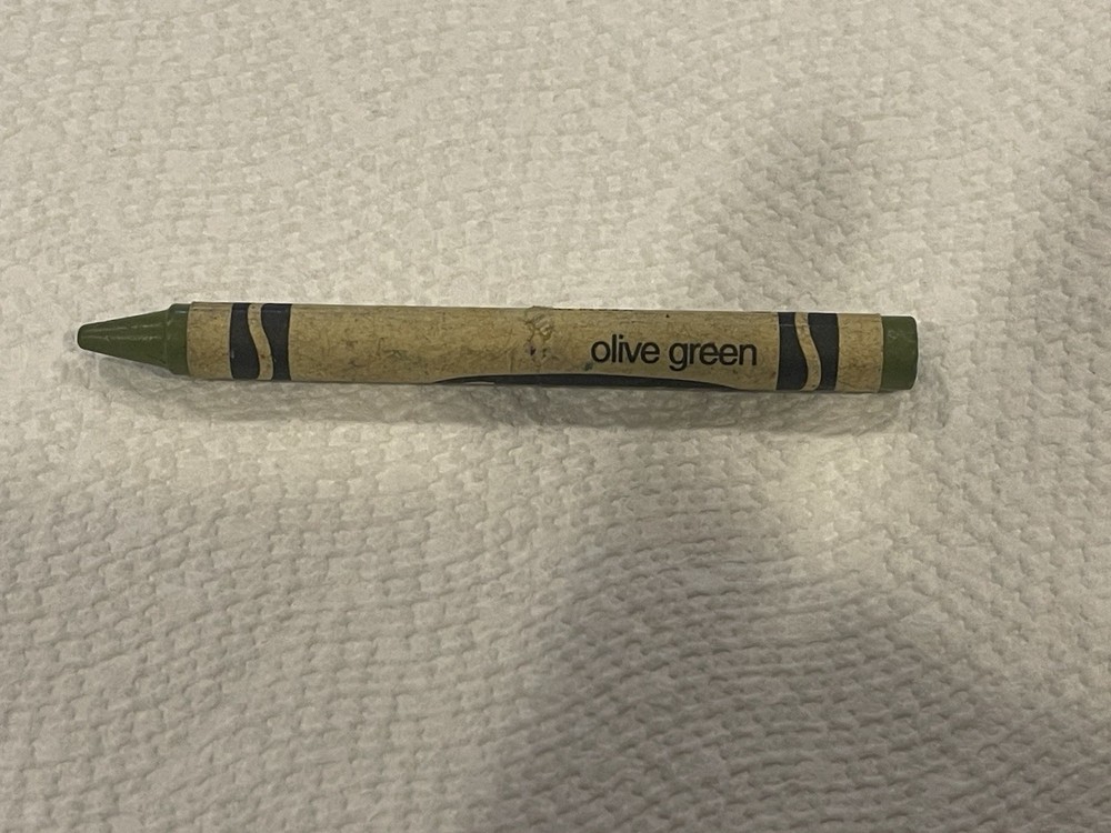 Crayola Binney & Smith Olive Green Crayon