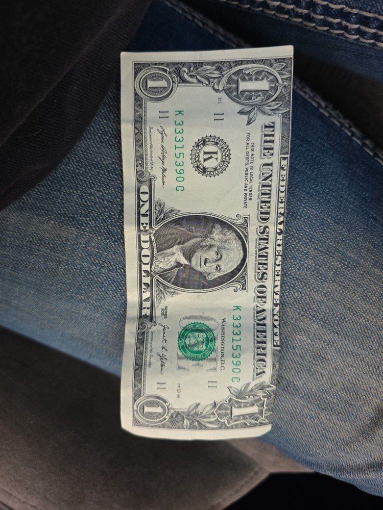 one dollar bill error print