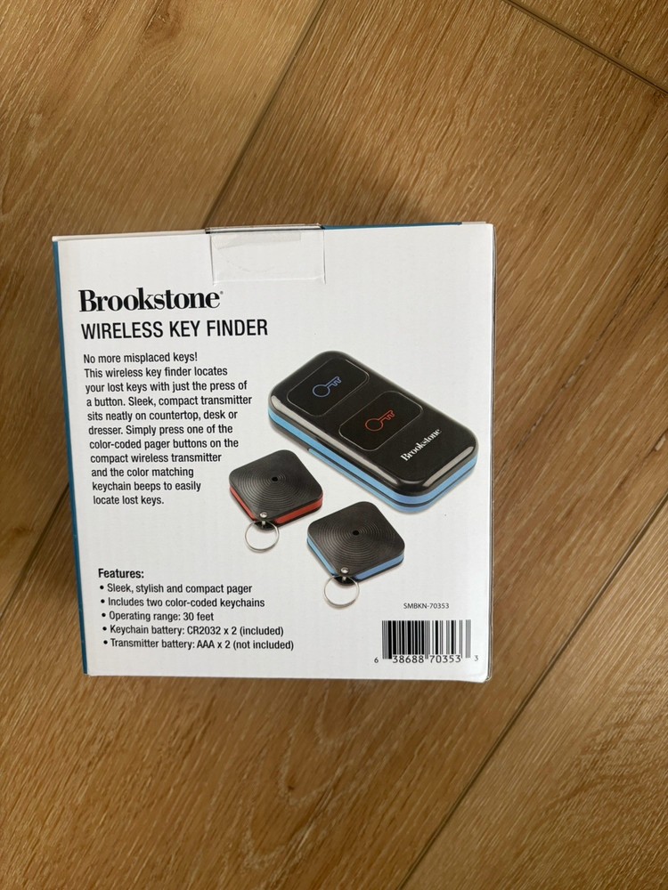 Brookstone Wireless Key Finder: Includes Remote & 2 Key Finders