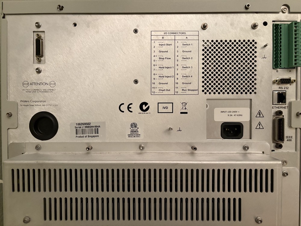 Waters HPLC System with e2695 Separations Module 2475 Fluorescence and 2998 PDA