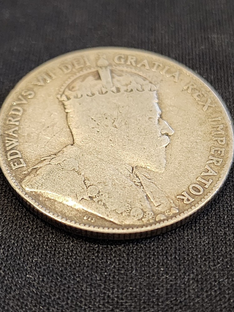 1909 Canada 50 Cents Silver Coin