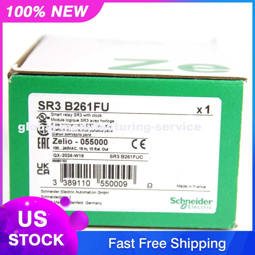 NEW Schneider SR3B261FU Relay Electric Extendable Modular PLC