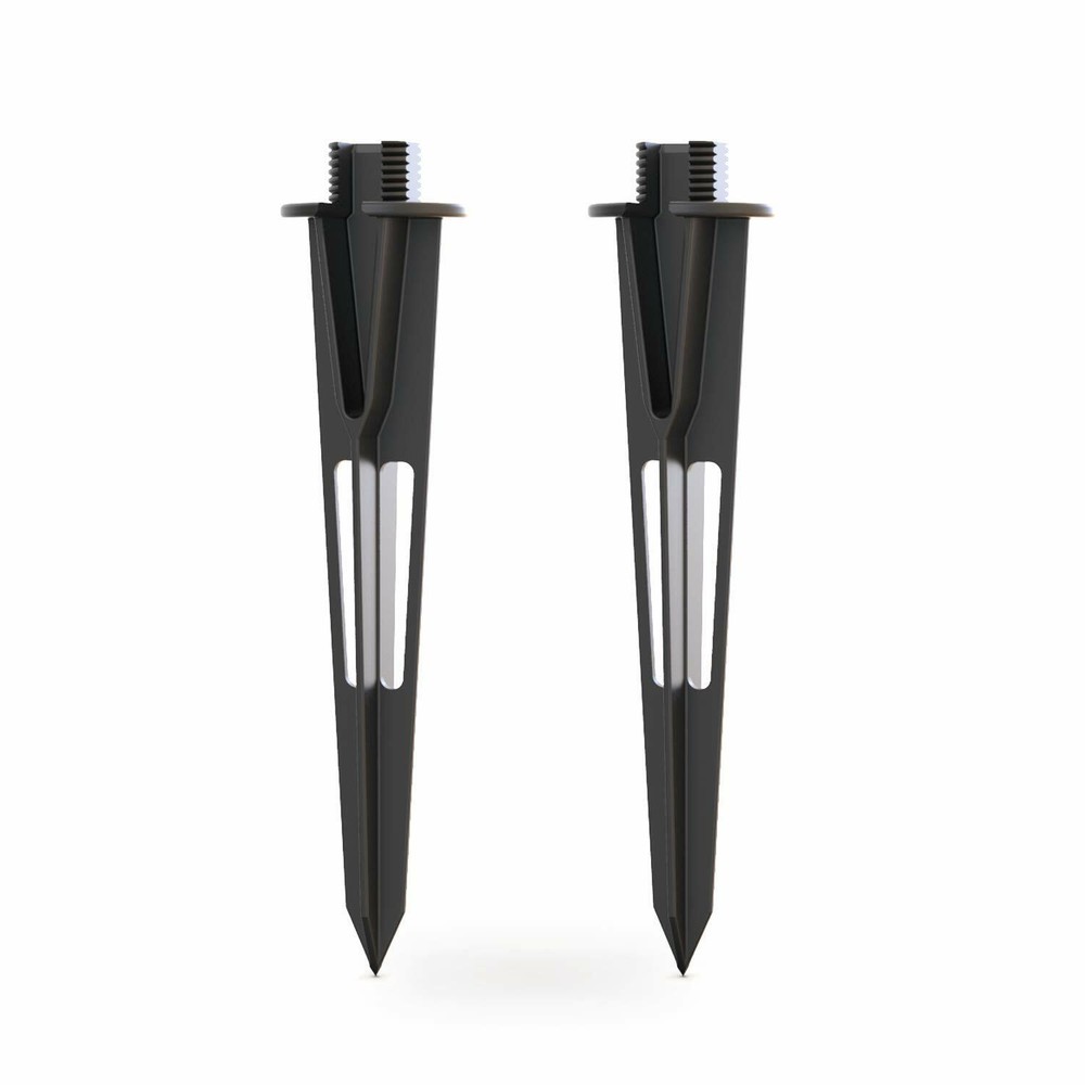 GOODSMANN Sturdy Solid Ground Spike Path/Spot/Floodlight Replacement Stake 2 PCS