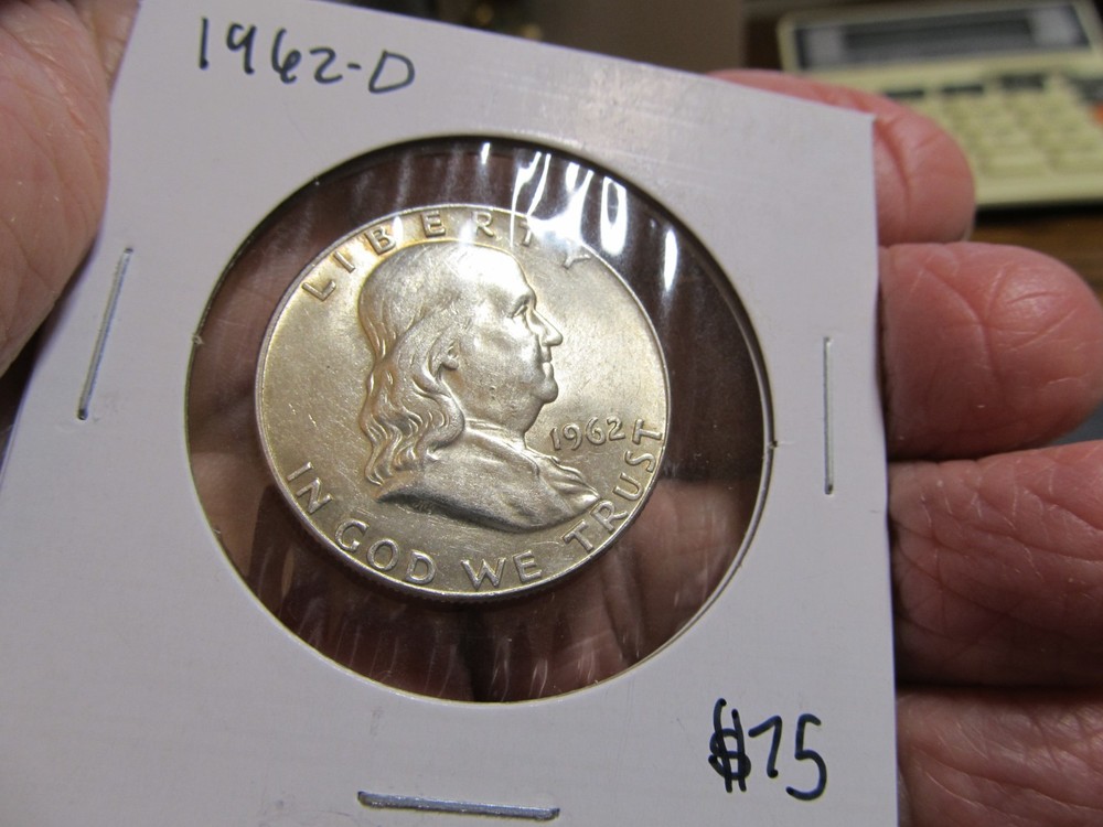 1962-D Franklin Silver Half Dollar Nice Uncirculated with Luster!