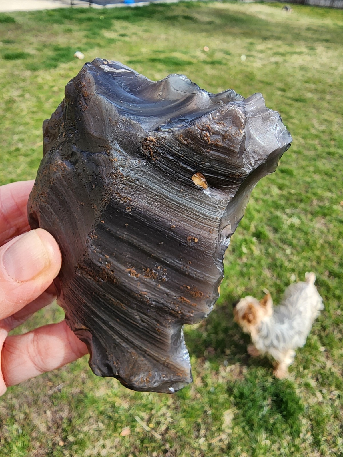 Rainbow Obsidian Natural Stone California 137.9 grams.