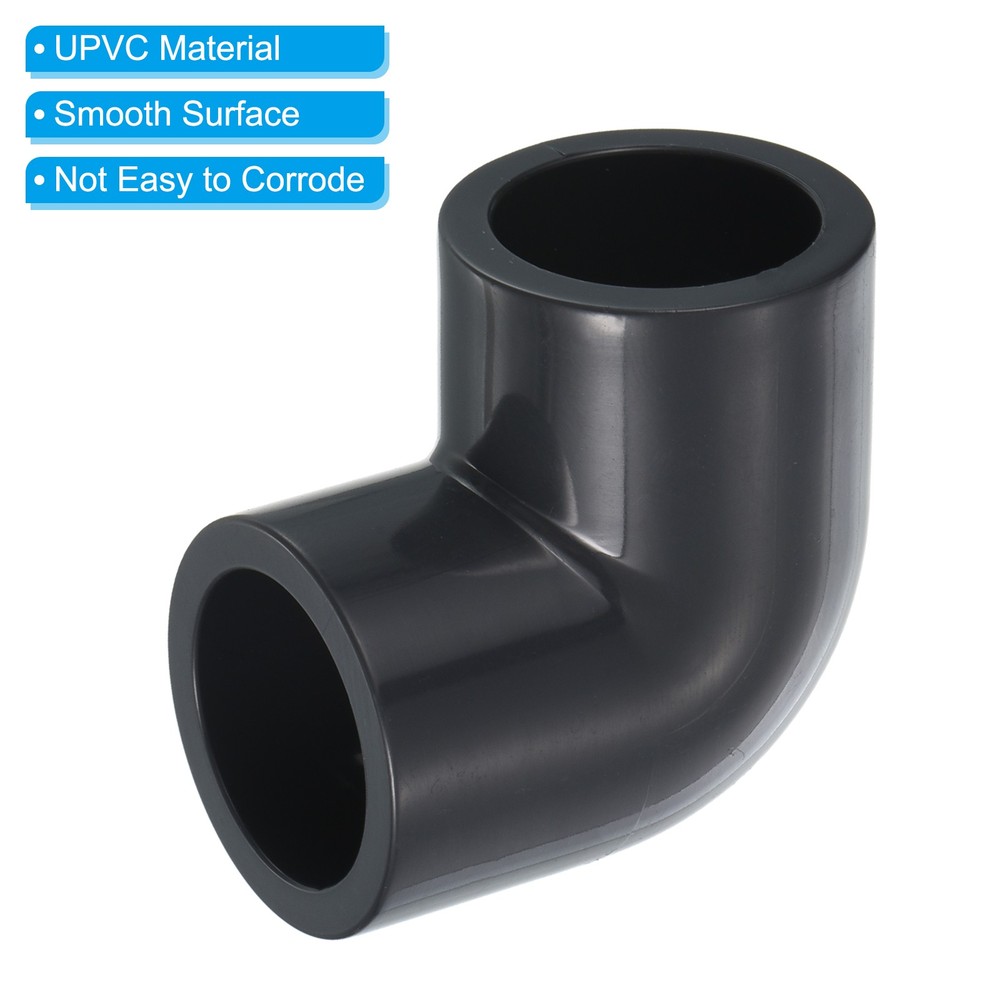 5Pcs UPVC Pipe Fitting Elbow 20mm Socket 90 Degree Adapter Connector Gray