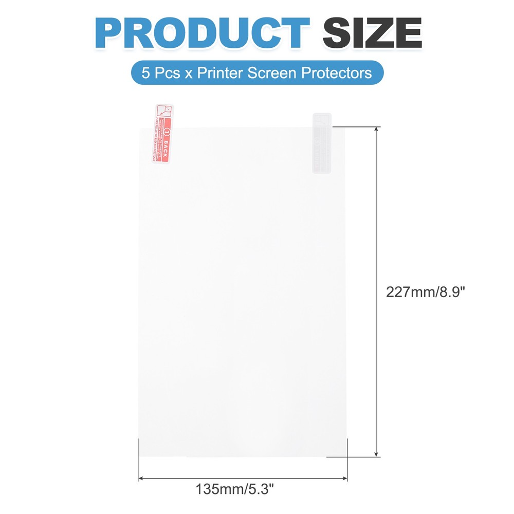 5Pcs 227x135mm 3D Printer LCD Screen Protector Film for 3D Printer