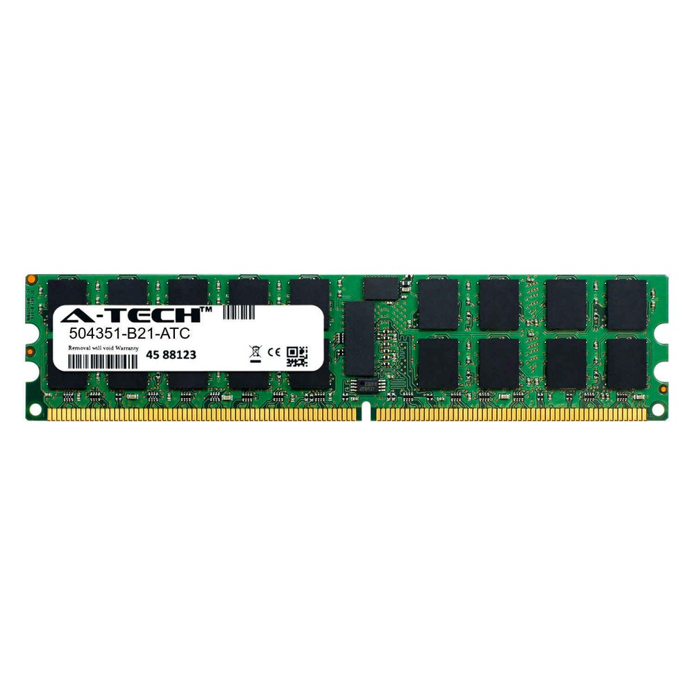 4GB DDR2 PC2-6400R 800MHz ECC RDIMM (HP 504351-B21 Equivalent) Server Memory RAM