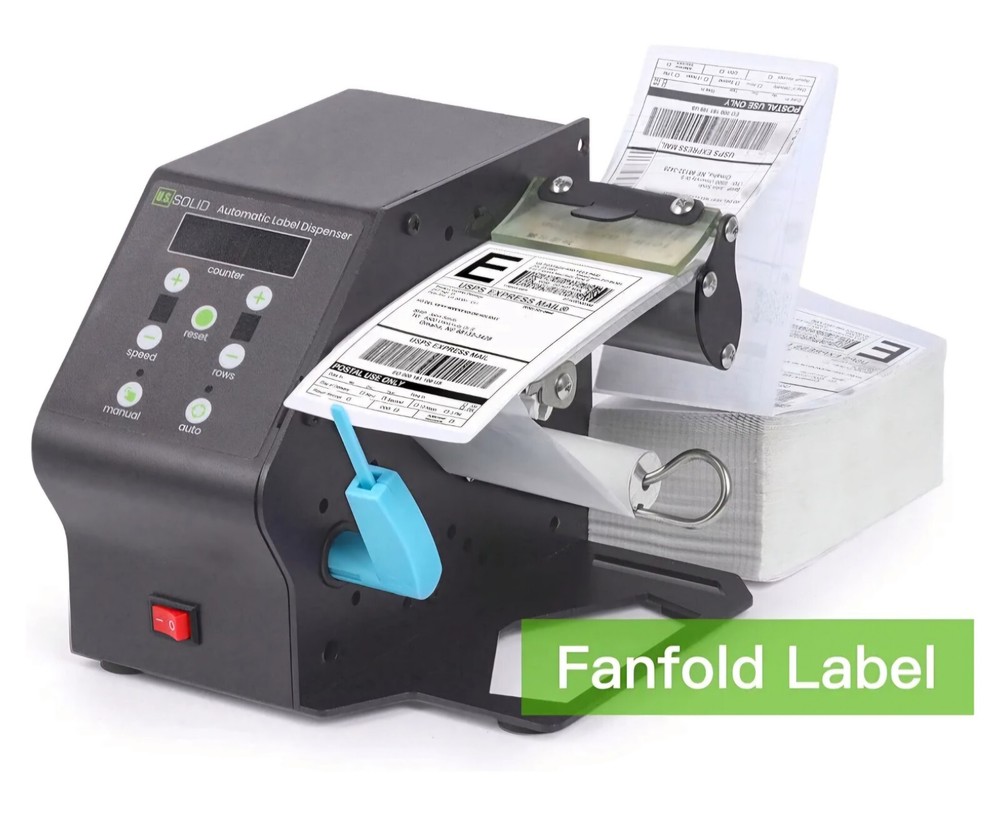 U.S. Solid Automatic Label Dispenser, 9 Speeds, 3.1 Max Width LD22