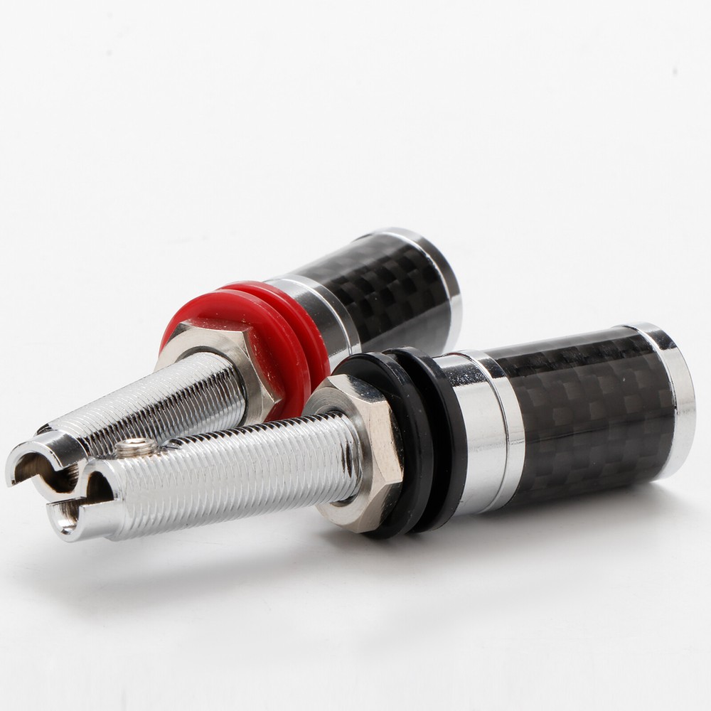 4PCS HIFI Binding Post Speaker Terminal Copper Banana Plug Socket Adapters DIY