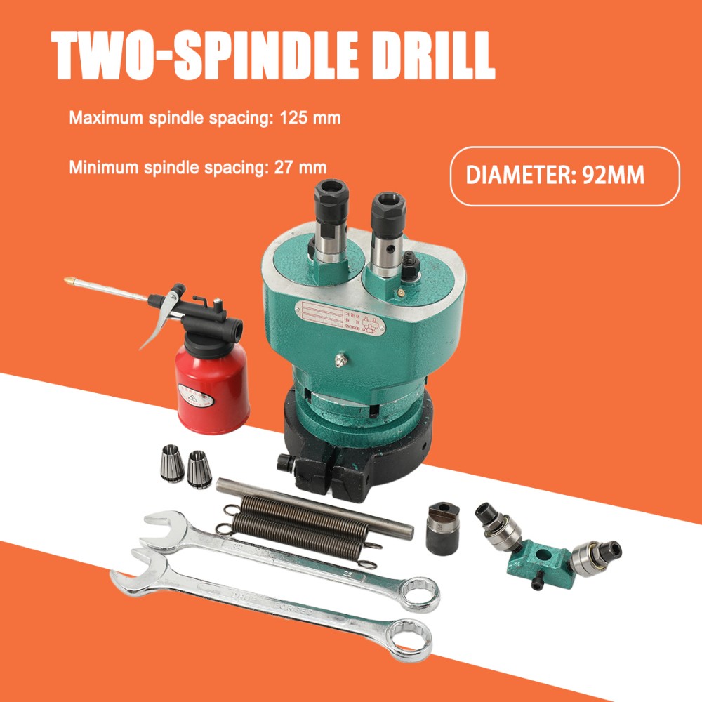 Two-Spindle Drill Multi-Head Drill Adjustable Automatic Tapping Machine Φ 92mm