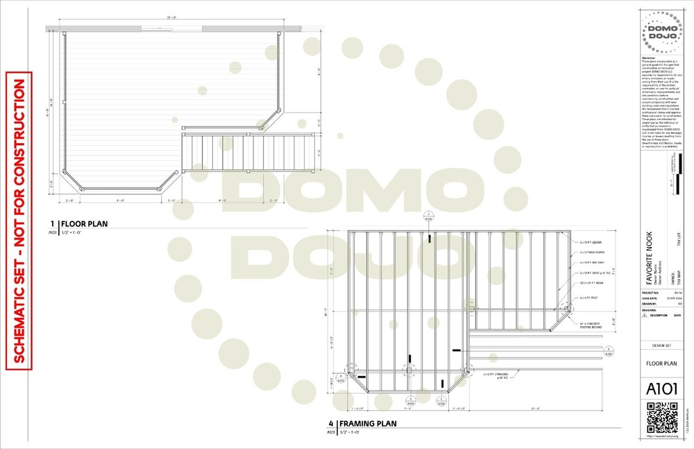Favorite Nook Deck Plans – PDF Downloadable Blueprint