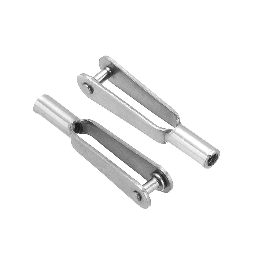 10Pcs Metal Clevis M2 Thread Steel Clevis Self Locking Clips