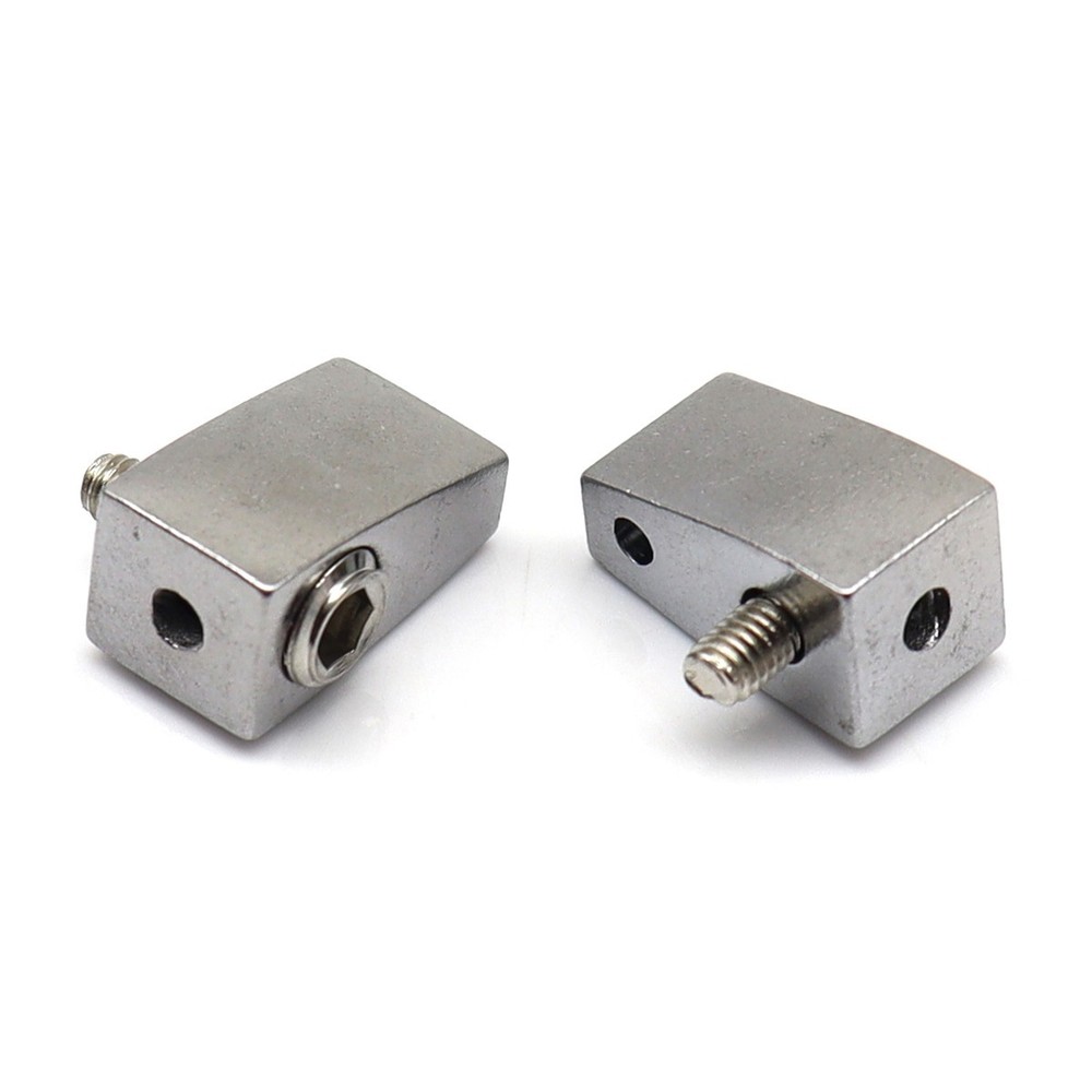 8 Strings Headless Electric Guitar Nuts 8Pcs Metal Single String Nuts Silver