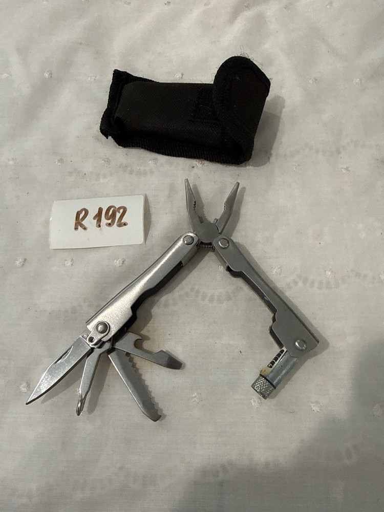 Multi Use Pocket Tool with Case & Light for Outdoor Use