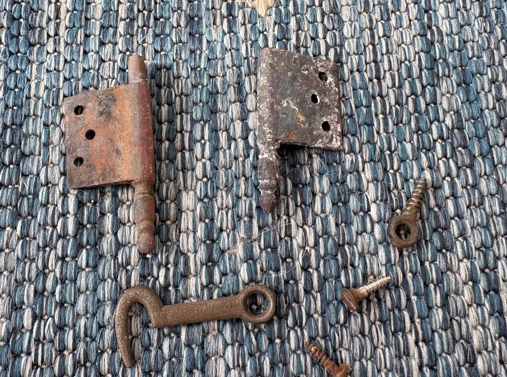 Antique Hinges And Latch