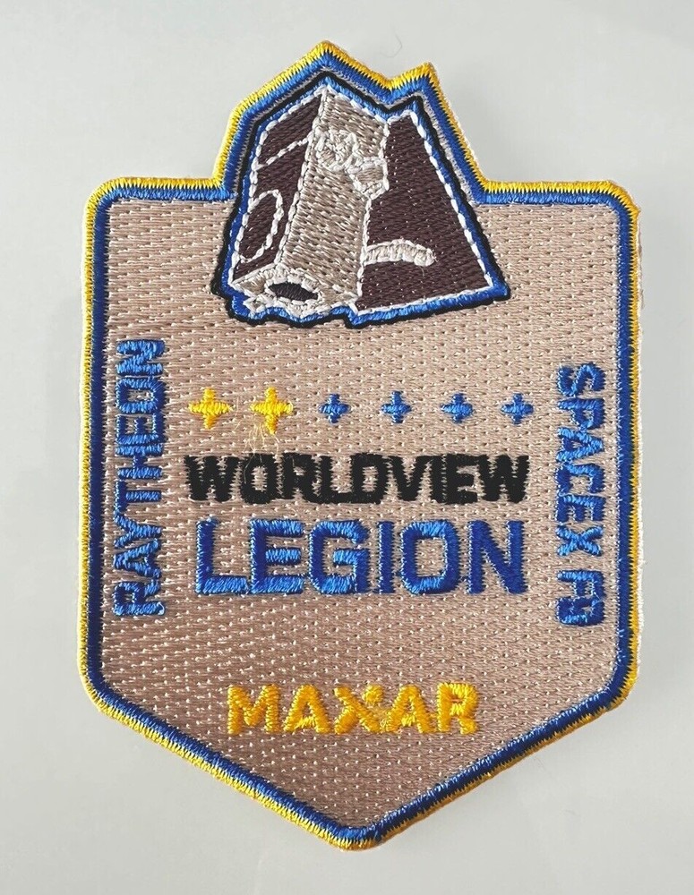 RAYTHEON SPACEX MAXAR SATELLITE MISSION PATCH 3.5”