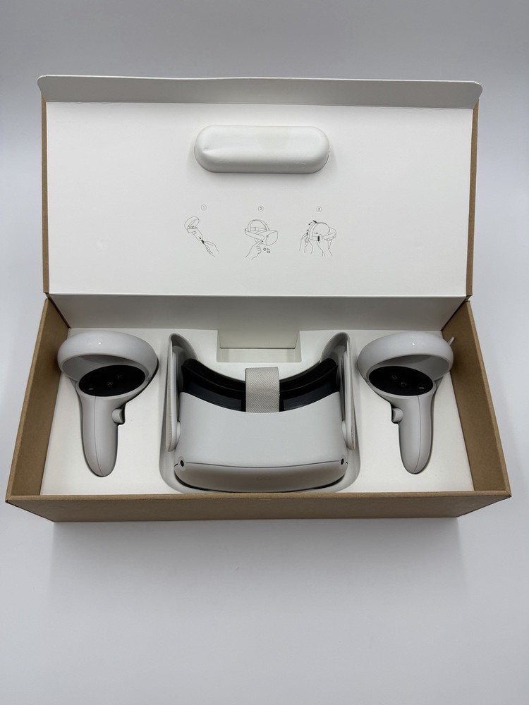 Genuine Meta Oculus Quest 2 256GB VR Headset Bundle with Controllers Tested